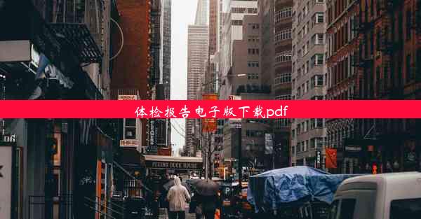 体检报告电子版下载pdf