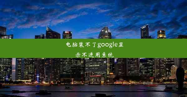 电脑装不了google显示不适用系统